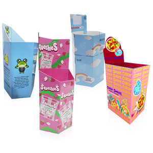 Customized Portable Cardboard <strong>Display</strong> <strong>Stands</strong> for Retail Supermarket Foldable Beauty Hygiene Corrugated Paper <strong>Display</strong> - Product Image 4