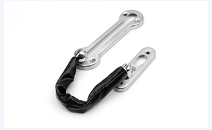 Chaîne <span class=keywords><strong>de</strong></span> <span class=keywords><strong>porte</strong></span> Chaîne <span class=keywords><strong>de</strong></span> <span class=keywords><strong>porte</strong></span> antivol pour la sécurité <span class=keywords><strong>de</strong></span> la chambre <span class=keywords><strong>d</strong></span>'hôtel Barre pivotante Loquet avant en acier inoxydable - Product Image 6