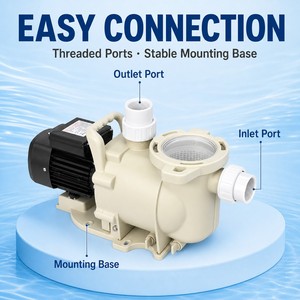 Pompa per Piscina <span class=keywords><strong>Winny</strong></span> Monofase a Velocità Variabile 0.55-2.2kW (0.75-3HP) ad Alta Efficienza in Plastica AC 220V di Facile Installazione - Product Image 6