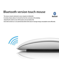 Souris sans fil silencieuse à molette de défilement tactile, compatible avec les modèles Apple BT 5.0, contrôle instantané, rechargeable, pour MacBook.