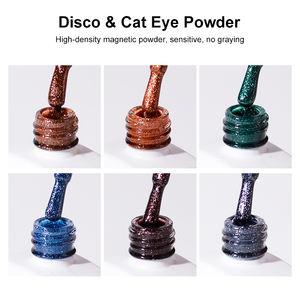 Esmalte de Uñas Magnético con Efecto Ojo de Gato, 24 Colores, Marca Privada, Alta Calidad, Súper Brillante y Reflectante con Diamantes - Product Image 3