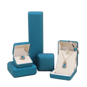 Factory Luxury Wholesale Jewelry Case Damask Silk Bracelet Pendant <b>Ring</b> Jewelry Packaging <b>Gift</b> <b>Box</b> - Product Image 1