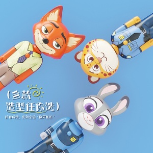 Brosse à dents évolutrice Zootopia, figurines mignonnes Nick et Judy, brosse à dents transformable à poils souples, brosse à dents à poils fins, cadeaux pour enfants - Product Image 4