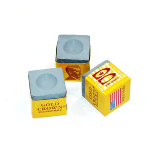 Gessetti Premium per Stecca da Biliardo e <span class=keywords><strong>Snooker</strong></span>, Colore Grigio Corona Dorata, 144 Pezzi/Scatola - Product Image 5