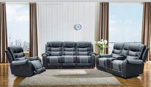 Sofás de Cuero de Lujo Modernos para Sala de Estar, Juego de Muebles para el Hogar, Sofá Reclinable Eléctrico con Puerto USB, Sofá Seccional - Product Image 6