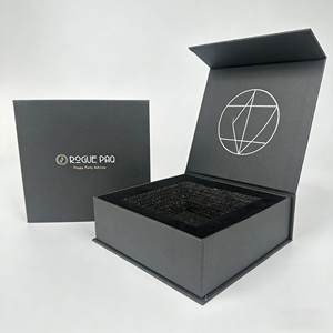 Luxury Custom Logo Black Magnetic Gift <b>Paper</b> Box Recyclable Folding Hard Rigid Packaging Boxes With Magnet Lid - Product Image 1