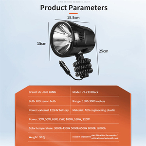 Cầm Tay Marine Tìm Kiếm Ánh Sáng 12V Mạnh Mẽ Ánh Sáng Dài Ném 35W-220Whid Xe Gắn Tìm Kiếm Ánh Sáng 24V <span class=keywords><strong>Xenon</strong></span> Gas Thăm Dò Đèn Pin - Product Image 3