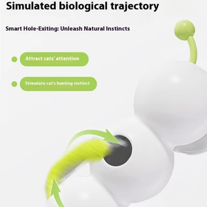 Jouets pour chats électriques intelligents à détection automatique en gros, jouet interactif pour <span class=keywords><strong>chat</strong></span> avec queue mobile automatique, jouet pour <span class=keywords><strong>chat</strong></span> à frapper et à taquiner - Product Image 2