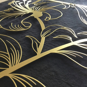 3 Set Or Fleur Grand Métal Art Mural Lilium Décoration <span class=keywords><strong>Murale</strong></span> Métal Art Décoration Maison Salon Décor <span class=keywords><strong>Objet</strong></span> - Product Image 4