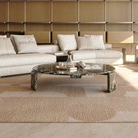 Couchtisch Quadratisch Marmor Italienisch Leichter Luxus Modern Rund Minimalistisch für Wohnzimmer Villa und Haushalt SGM1019