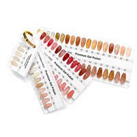 Vente en gros : Nuancier simple personnalisé pour nail art, 78 ou 144 couleurs, plaque d'affichage acrylique pour échantillons de vernis à ongles avec anneau métallique