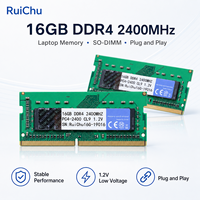RuiChu DDR4 16GB 2400MHz Module de mémoire RAM pour ordinateur portable PC4-19200 SODIMM 260PIN pour mise à niveau d'ordinateur portable, RAM entièrement compatible