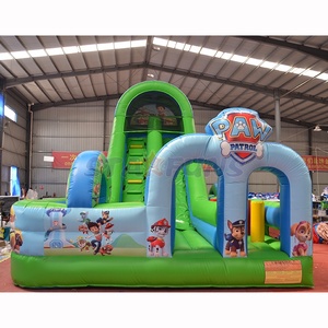 Tobogán Inflable Comercial <span class=keywords><strong>de</strong></span> PVC, Combinado con Casa <span class=keywords><strong>de</strong></span> Brinco, Tobogán Inflable con Diseño <span class=keywords><strong>de</strong></span> Patas <span class=keywords><strong>de</strong></span> Perro, Circuito <span class=keywords><strong>de</strong></span> Obstáculos para Alquiler - Product Image 2