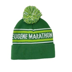 Gorro de Punto Eugene Marathon con Pompón Verde, Gorro Deportivo de Invierno - Product Image 5