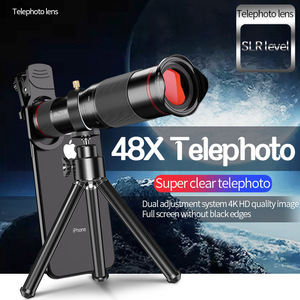 Telephoto một mắt 48X Kính thiên văn điện thoại di động <span class=keywords><strong>Zoom</strong></span> ống kính máy ảnh Kit với tripod đứng - Product Image 3