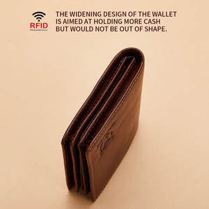 <span class=keywords><strong>Portafoglio</strong></span> da <span class=keywords><strong>uomo</strong></span> in vera pelle BULLCAPTAIN, <span class=keywords><strong>portafoglio</strong></span> bifold RFID con porta carte di credito, fermasoldi, portamonete corto da <span class=keywords><strong>uomo</strong></span>. - Product Image 6