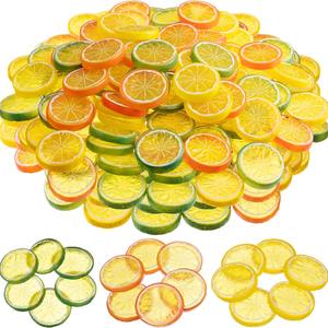 Tranches de citron artificielles en plastique de 5 cm pour la décoration de la maison - Product Image 2