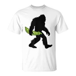 T-shirt Snap Pea Bigfoot Carrying Pod Vegetable Sasquatch - Product Image 1