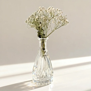 Bouteilles de diffuseur de parfum personnalisées en verre transparent, mini-vases pour la décoration de la maison, flacon d'huile parfumée - Product Image 1
