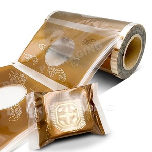 Sac d'emballage en plastique souple de qualité alimentaire écologique pour pain, gâteau de lune, biscuits, avec trois côtés scellés, <span class=keywords><strong>film</strong></span> en rouleau moulé par soufflage - Product Image 2