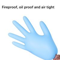 Consommables médicaux, manchon de protection des mains en nitrile jetable, gants d'examen en nitrile, sans latex et sans poudre jetables