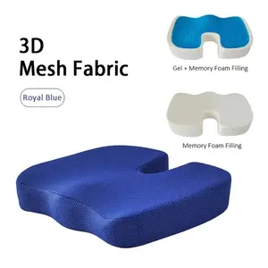 Ergonomie Gel Enhanced Sitzkissen Kissen Bürostuhl Pad Coccyx Ortho pä discher Memory Foam Autos itz kissen gegen Steißbein schmerzen