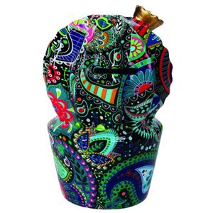 Scatola salvadanaio in porcellana con Cactus grande Hippie fatta a mano scatola di risparmio con Logo dipinto scatola di Design per il risparmio di denaro - Product Image 1