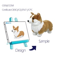 Jouet réaliste pour chien, peluche Corgi réaliste personnalisé à pattes courtes-adorable jouet en peluche, cadeau de poupée chiot pour enfants