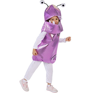 ชุดมอนสเตอร์สำหรับเด็ก ชุดเล่นบทบาทอาบู สีม่วง ชุดแสดงวันฮาโลวีน - Product Image 2