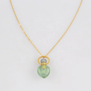<span class=keywords><strong>Collana</strong></span> da donna in acciaio inossidabile con fiale di cristallo color Chakra - Product Image 6