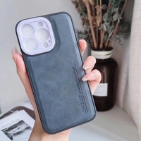 Coque de protection multicolore en cuir PU pour iPhone 11 12 13 14 15 16 17 18 Pro Max et Samsung