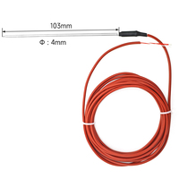 Transmisor de sensor de temperatura de platino PT1000 seleccionable para aplicaciones industriales y de laboratorio Sensor PT100