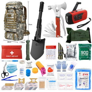 Kit de survie en plein air 15L, sac à dos imperméable pour premiers secours et équipement d'urgence, avec outils et fournitures pour les aventures en pleine nature - Product Image 2