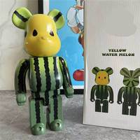Figurine artistique en résine Bearbrick 400% électroplaquée Ours Violent, jouet de décoration tendance pour la maison, en stock