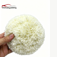 Disque de polissage en feutre de laine simple face de 7 pouces de haute qualité, 100 % laine, tampons de polissage pour voiture, OEM, marbre