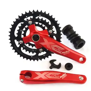 Hot Sales Jiankun MTB Square Hole Crank 170Mm Sprocket Wheel 22 32 44T Competitive 8 9 Speed Bicycle Crankset