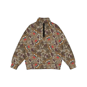 Ensemble T-shirt et Joggers Personnalisé pour Bébés Garçons, Motif Camouflage Marron Cerf, en Soie de Lait, Tenue de Chasse Automne pour Tout-petits, OEM Zhejiang - Product Image 3