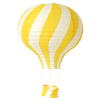 Lanterne de nouvel an en papier à rayures colorées, fabricants de ballons à Air chaud, vente en gros, décoration de fête de mariage, Cage en papier