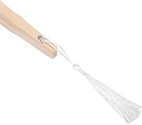 FAREA Vente en gros Souvenir de mariage Éventail à main en bois avec gravure de logo personnalisée pour la décoration