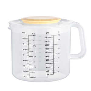 Taza medidora para hornear de 2.5L con tapa, tazón para mezclar de PP de grado alimenticio para uso en la cocina - Product Image 2