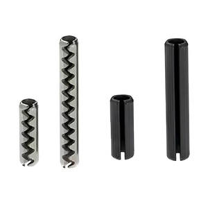 Goupille cylindrique élastique ZSSPR, type ouvert, goupille à rouler en acier au carbone, à fente, pour machines automobiles, finition oxyde noir - Product Image 1