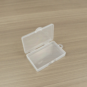 Transparent Plastic <b>Storage</b> <b>Box</b> 9x5.6x1.5cm For Fishing Tackle <b>Small</b> Parts Desktop Organizer Cover Included - Product Image 4