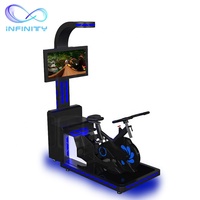 Appareil d'expérience sportive de réalité virtuelle 9D très demandé, vélo d'exercice rotatif VR, machine de jeu VR avec lunettes VR