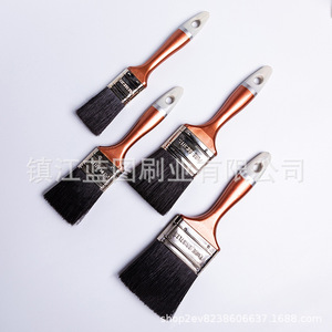 แปรงทาสีแบบแบน ขนหมู 22 ชิ้น ด้ามสีน้ำตาลแดง สำหรับทาสีบ้าน ผลิตที่เจิ้นเจียง - Product Image 4