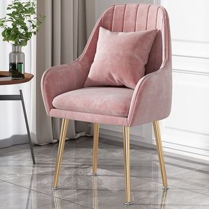 Chaise de salle à manger style crème ; <span class=keywords><strong>Fauteuil</strong></span> en métal de conception italienne ; Chaise Tim ; Chaise de bureau à domicile de style <span class=keywords><strong>scandinave</strong></span> - Product Image 3