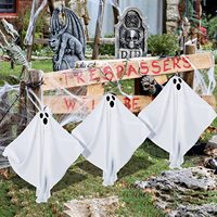 3 packs de décorations de fête d'Halloween, fantômes volants mignons pour la cour avant, le patio et le jardin, fantômes suspendus pour Halloween.