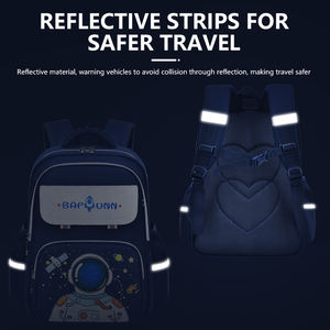 Mochila Escolar Infantil Impermeable Recomendada por Profesores, con Franja Reflectante, Gran Capacidad, Protección Ergonómica para la Columna Vertebral - Product Image 6