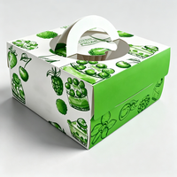 Boîte à pâtisserie de luxe en carton doré, boîte pliante pour cadeaux de fête, impression de logo personnalisée, emballage de desserts, écologique et recyclable