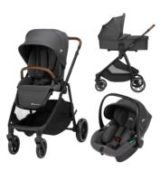 Poussette Bebeconfort Luvia Trio Confort pour bébés jusqu'à 22 kg, adaptateurs de siège auto inclus, poussettes pour enfants de 0 à 4 ans