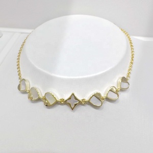 Pulsera de Plata S925 con Baño de Oro de 18k, Diseño Redondo, Elegante, con Corazón y Concha, para Chicas, Precio de Fábrica - Product Image 3